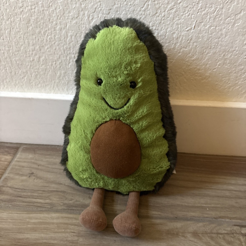 Jellycat Amuseable Avocado - 12" Green Plush Soft Toy Corduroy Legs RETIRED